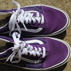 Violet Old Skool Vans Womens Size 9
